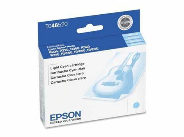 Tinta Epson Cian Claro para Stylus Photo R200, R220, R300, R320, R340, RX500, RX600, RX620 - T048520-S