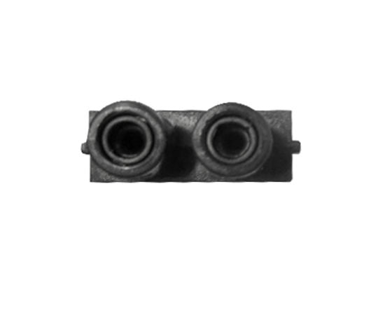 Amortiguador de disolvente DX7 negro de 4 mm