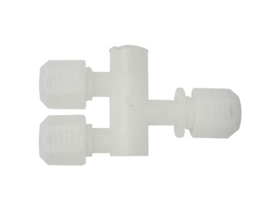 Conector en Y resistente a disolventes Mimaki/Roland/Mutoh (DI: 3 mm, DE: 4 mm)