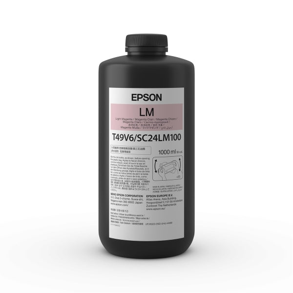 Tinta Epson UltraChrome T49 Magenta Claro (botella de 1 L) para SureColor V7000 - T49V610