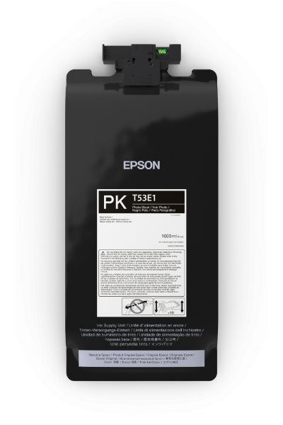 Bolsa de tinta negra fotográfica Epson Ultrachrome PRO6 de 1,6 l para SureColor P8570DL - T53E120