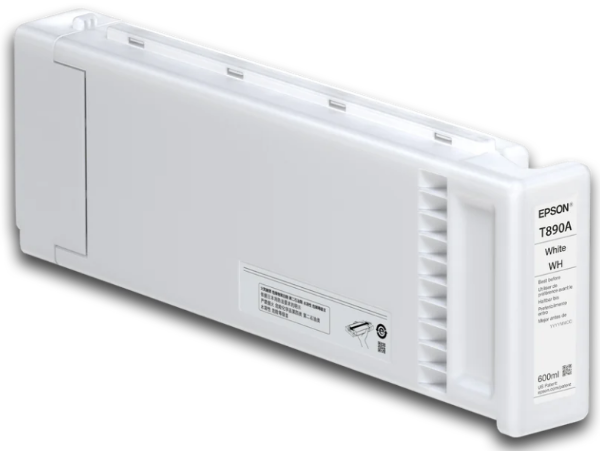 Cartucho de tinta blanca Epson T890 UltraChrome GS3 de 600 ml para SureColor S80600 - T890A20