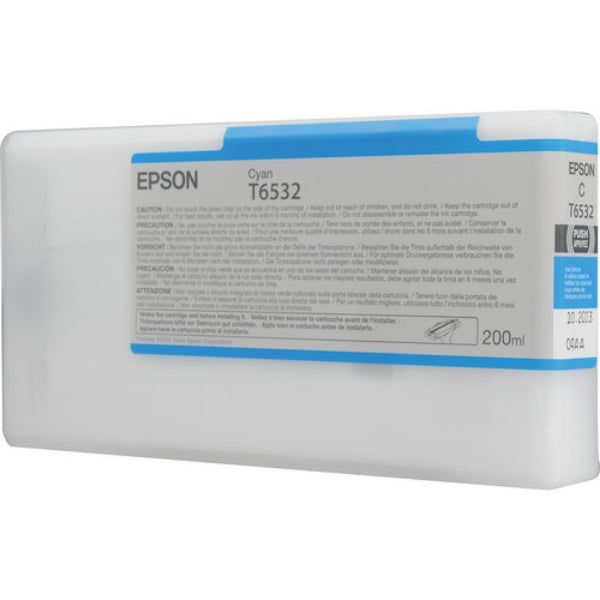 Tinta Epson UltraChrome HDR cian de 200 ml para Stylus Pro 4900 - T653200