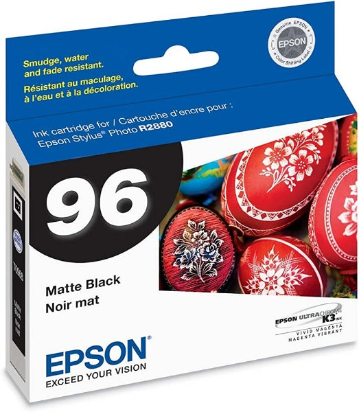 Tinta Epson 96 UltraChrome K3 negra mate para Stylus R2880 - T096820