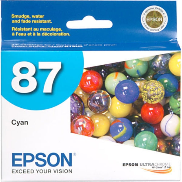 Tinta Epson 87 UltraChrome Cian para Stylus Photo R1900 - T087220
