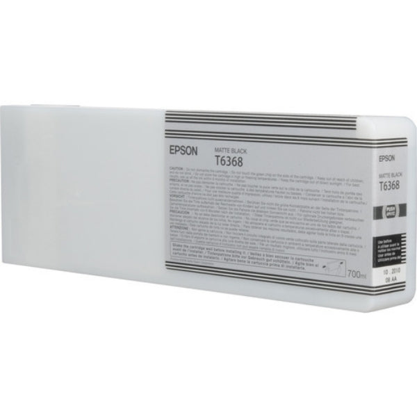 Tinta Epson UltraChrome HDR negra mate de 700 ml para Stylus Pro 7700, 7890, 7900, 9700, 9890, 9900 - T636800