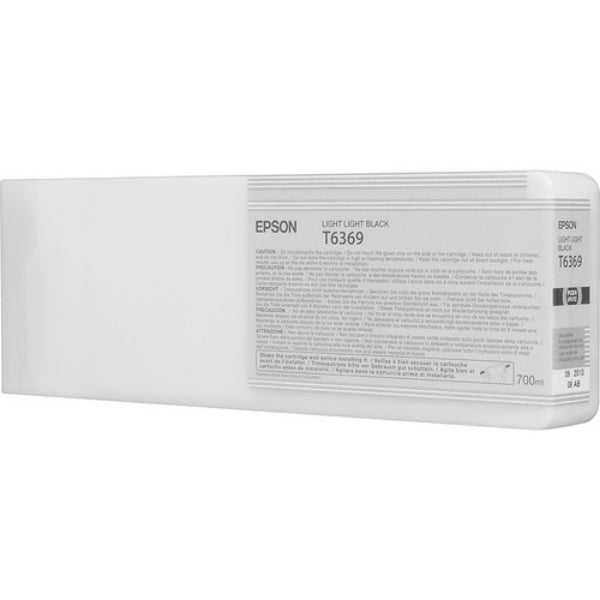 Tinta Epson UltraChrome HDR negra clara (700 ml) para Stylus Pro 7890, 7900, 9890, 9900 - T636900