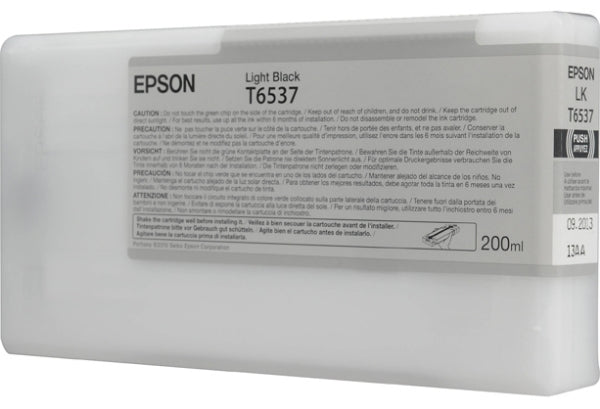 Tinta Epson UltraChrome HDR negra clara de 200 ml para Stylus Pro 4900 - T653700