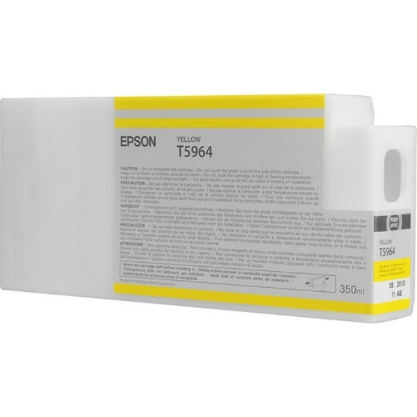 Tinta Epson UltraChrome HDR amarilla de 350 ml para Stylus Pro 7700, 7890, 7900, 7900CTP, 9700, 9890, 9900, WT7900 - T596400