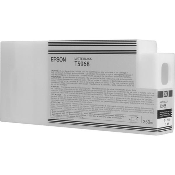 Tinta Epson UltraChrome HDR negra mate de 350 ml para Stylus Pro 7700, 7890, 7900, 9700, 9890, 9900 - T596800