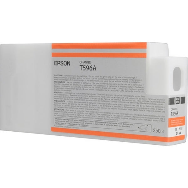 Tinta Epson UltraChrome HDR naranja de 350 ml para Stylus Pro 7900, WT7900, 7900CTP, 9900 - T596A00
