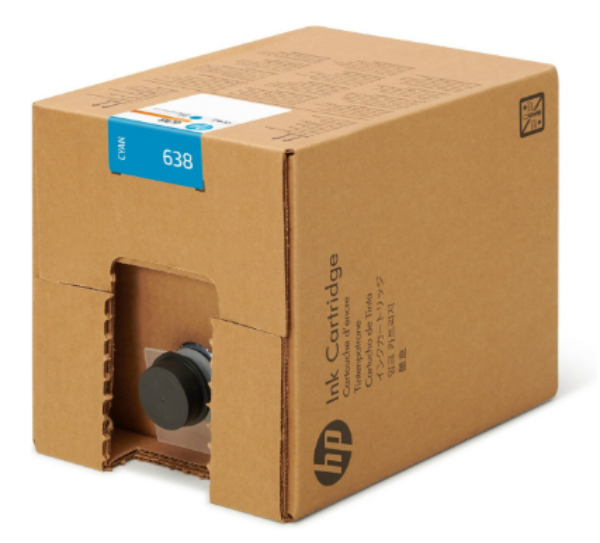 Cartucho de tinta de sublimación HP 638 10L cian para puntadas S1000 - 4UV64A