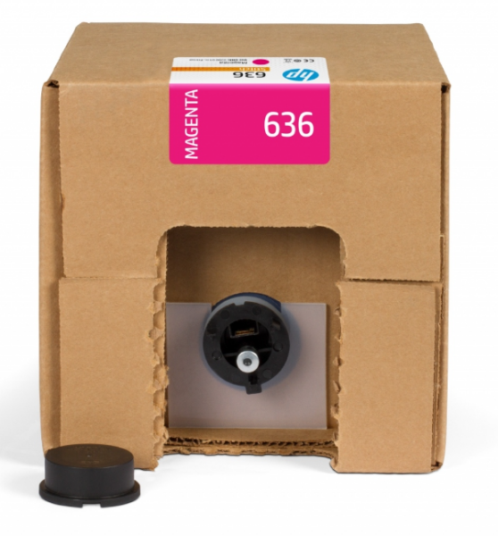 Tinta de sublimación magenta HP 636 de 3 litros para Stitch S500 - 2LL59A