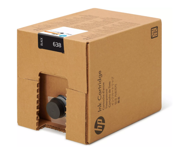 Cartucho de tinta de sublimación HP 638 de 10 l para puntadas negras S1000 - 4UV63A