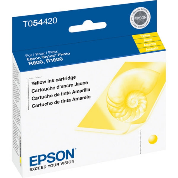 Tinta amarilla UltraChrome Epson T054 para Stylus R800 y R1800 - T054420