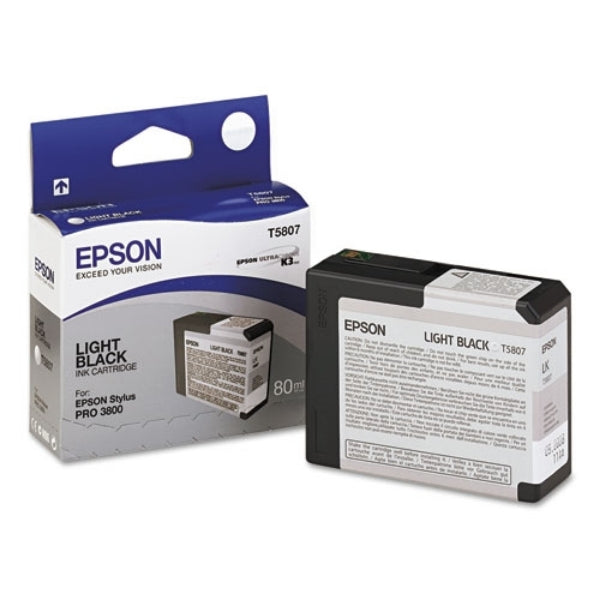 Tinta negra clara Epson T580 UltraChrome K3 de 80 ml para Stylus Pro 3800 y 3880 - T580700