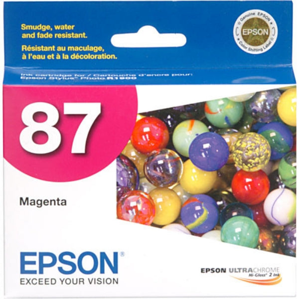 Tinta Epson 87 UltraChrome Magenta para Stylus Photo R1900 - T087320