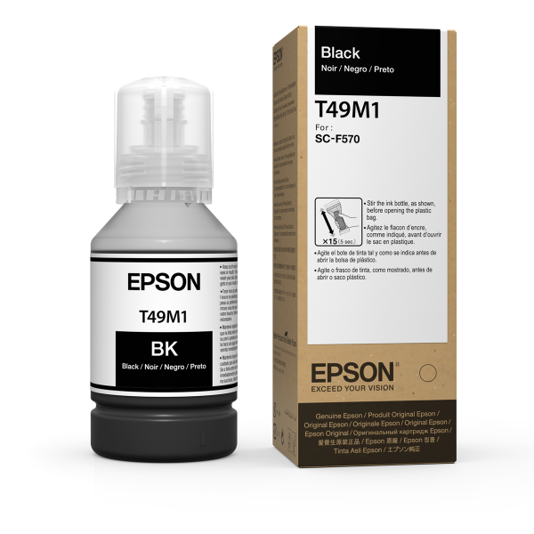 Botella de tinta negra Epson T49M de 140 ml para SureColor F170, F570 - T49M120