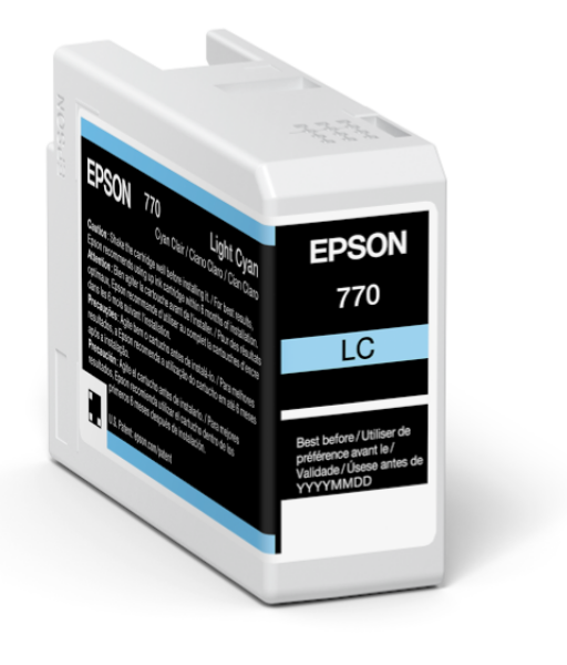 Tinta Epson UltraChrome PRO10 cian claro de 25 ml para SureColor P700 - T770520