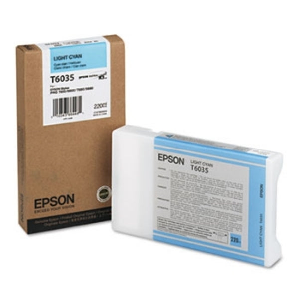 Tinta Epson UltraChrome K3 Cian Claro 220 ml para Stylus Pro 7800, 7880, 9800, 9880 - T603500