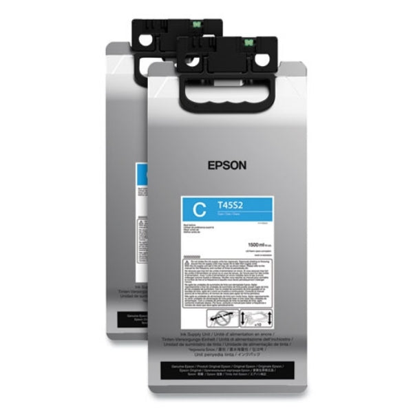 Tinta cian de alto rendimiento Epson (T45S) UltraChrome RS de 1,5 l (paquete de 2) para SureColor R5070L - T45S220