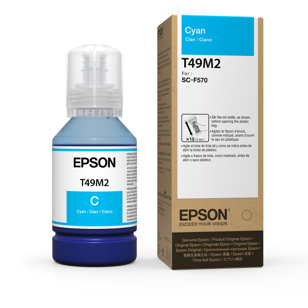 Botella de tinta cian Epson T49M de 140 ml para SureColor F170, F570 - T49M220