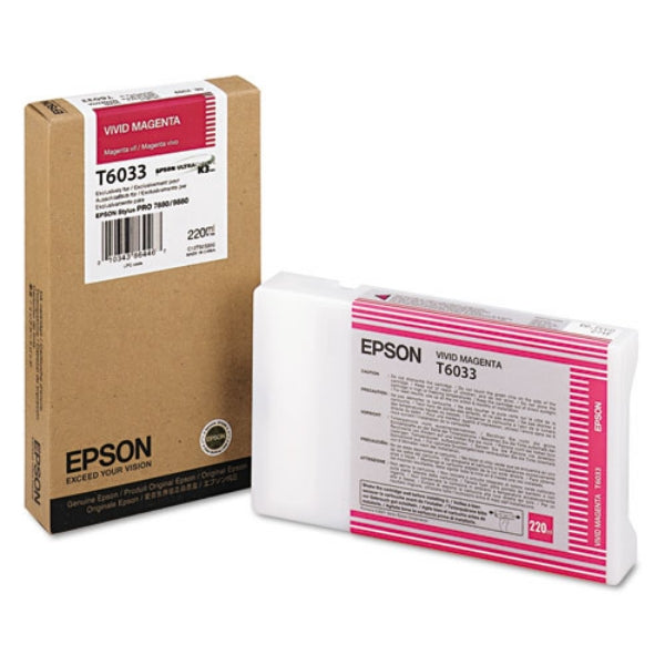 Tinta Epson UltraChrome K3 Magenta Vivo 220 ml para Stylus Pro 7880, 9880 - T603300