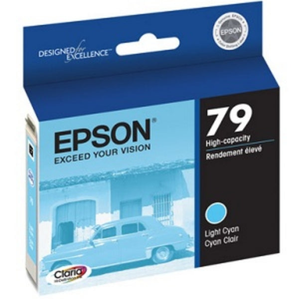 Tinta Epson 79 Claria cian claro de alta capacidad para Stylus Photo 1400 y Artisan 1430 - T079520
