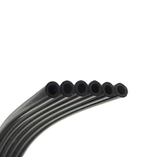 Tubo negro de 2,5 mm de diámetro interior y 4 mm de diámetro exterior (rollo de 25 m) - 6 eslabones