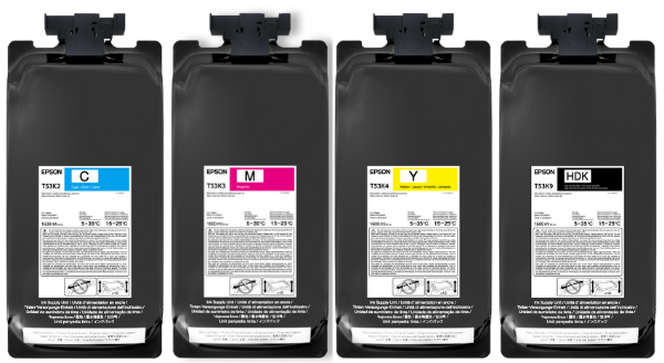 Paquete de tintas iniciales Epson UltraChrome DS C, M, Y, K para SureColor F6470, F6470H - T53KM20