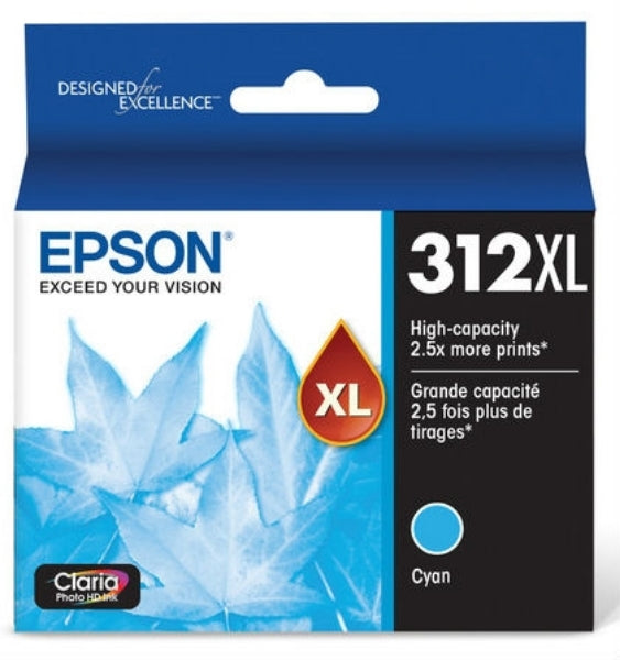 Tinta Epson 312XL Claria Photo HD Cian para XP-15000, XP-8500, XP-8600, XP-8700 - T312XL220S