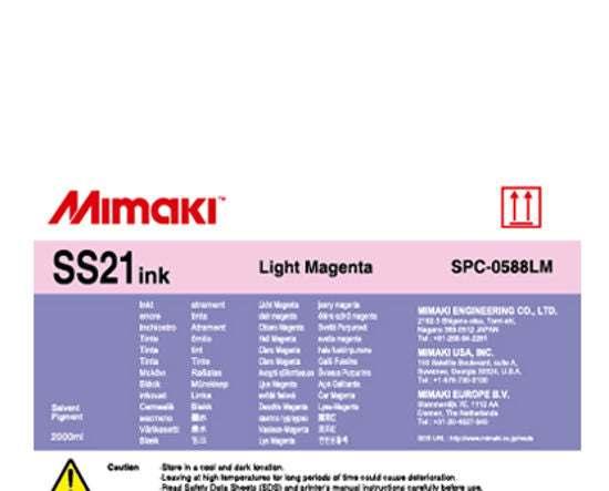 Tinta magenta SS21 Lite (paquete de 2000 ml) para Mimaki JV5/JV33/JV300/JV330/CJV150/CJV300/CJV330/CJV30 - SPC-0588LM