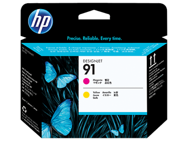 Cabezal de impresión HP 91 magenta y amarillo para DesignJet Z6100 - C9461A