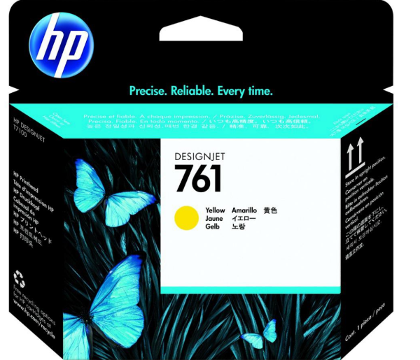 Cabezal de impresión DesignJet HP 761 amarillo para HP DesignJet T7100 y T7200 - CH645A