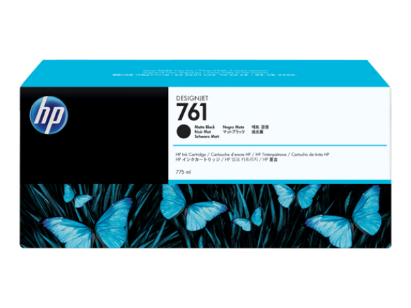 Cartucho de tinta HP 761 DesignJet negro mate de 775 ml para DesignJet T7100 y T7200 - CM997A