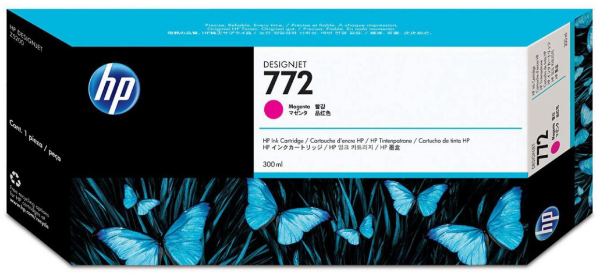 Cartucho de tinta magenta DesignJet HP 772 de 300 ml para HP DesignJet Z5200 y Z5400 - CN629A