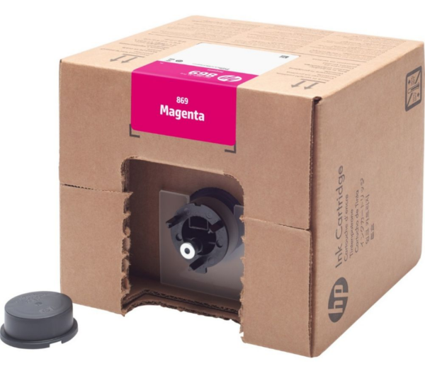 Cartón de tinta HP 869 3L magenta PageWide XL Pro para PageWide XL Pro 8200 - 1XA87A