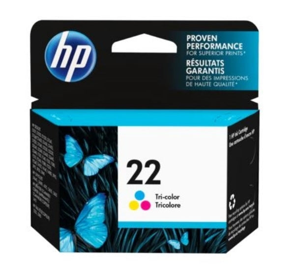 Cartucho de tinta de inyección de tinta tricolor HP 22 - C9352AN
