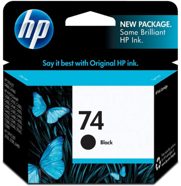 Cartucho de tinta original HP 74 negro - CB335WN