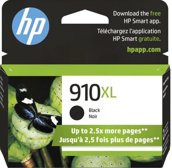 Cartucho de tinta original HP 910XL de alto rendimiento, negro - 3YL65AN