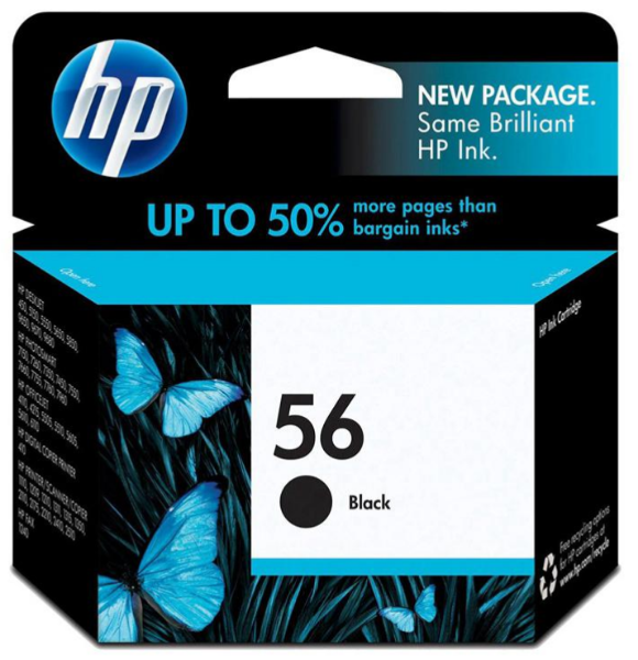 Cartucho de tinta original HP 56 negro - C6656AN