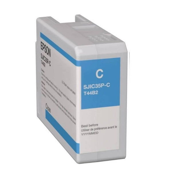 Cartucho de tinta cian Epson SJIC35P-C para ColorWorks C6000/C6500 - C13T44B220
