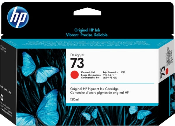 Tinta roja cromática HP 73 de 130 ml para la serie HP DesignJet Z3200 - CD951A / Nueva