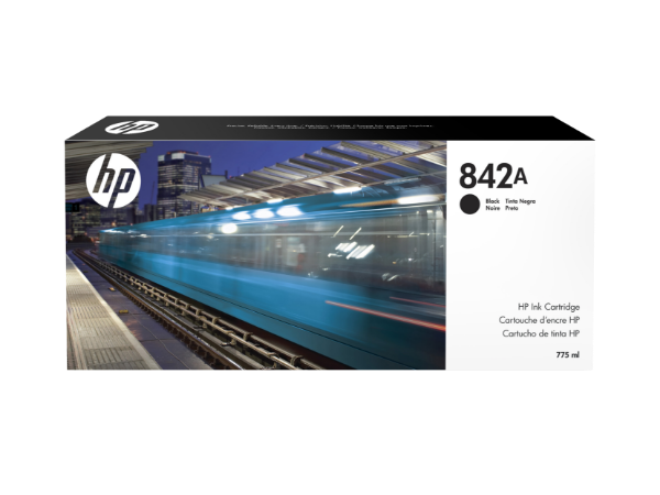 Cartucho de tinta HP 842A (775 ml), color negro, para PageWide XL 8000 - C1Q45A