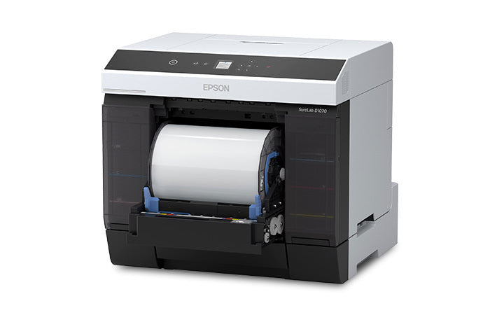 Impresora fotográfica EPSON SureLab D1070DE Professional Minilab de 6 colores, 46,5 x 43,2 x 42,9 cm, con impresión a doble cara