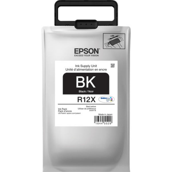 Paquete de tinta negra de alta capacidad Epson DURABrite Ultra R12X para WorkForce Pro WF-R4640, WF-R5690 y WF-R5190 - TR12X120