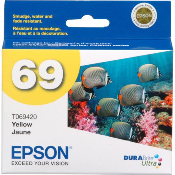 Cartucho de tinta Epson 69 DURABrite Ultra Amarillo - T069420-S
