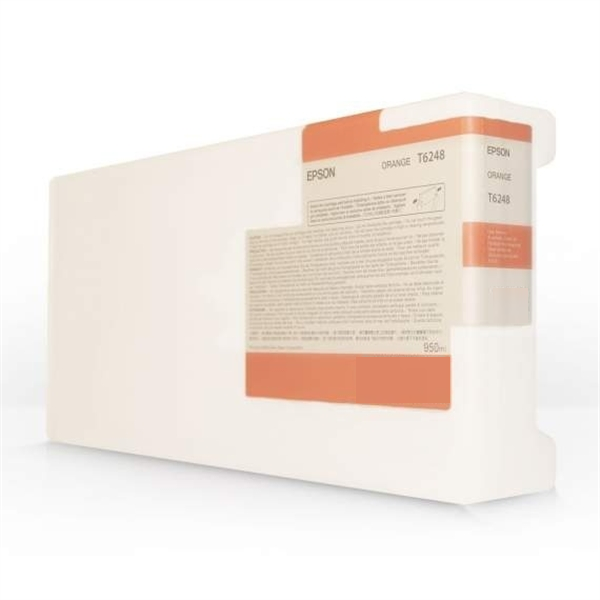 Cartucho de tinta solvente Epson T624 UltraChrome GS naranja de 950 ml para Stylus Pro GS6000 - T624800
