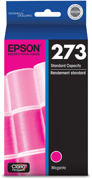 Cartucho de tinta magenta EPSON 273 Claria Premium para Expression XP-520, XP-600, XP-610, XP-620, XP-800, XP-810, XP-820 - T273320
