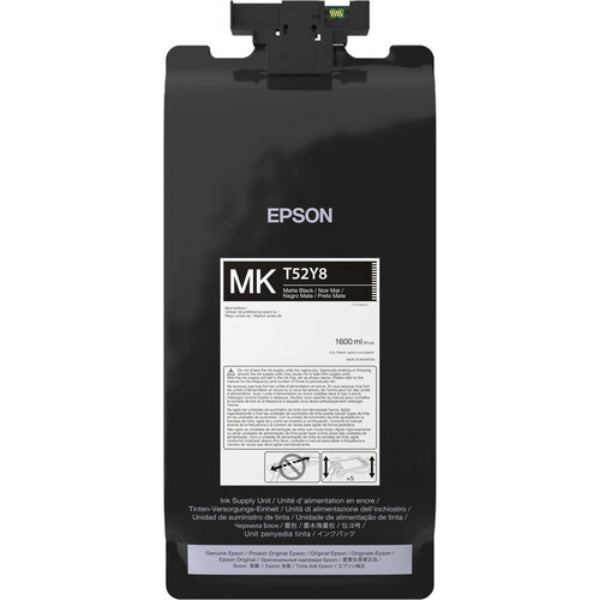 Paquete de tinta negra mate de alta capacidad Epson T52Y UltraChrome XD3 de 1,6 l para SureColor T7770DL - T52Y820
